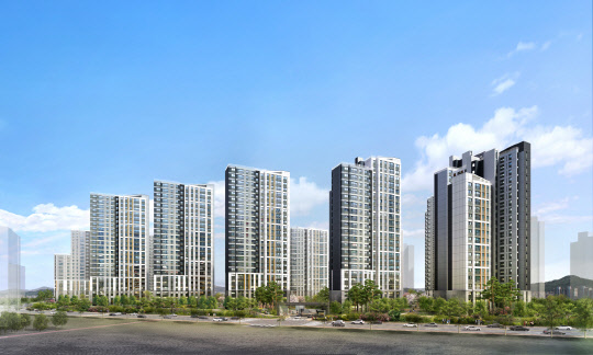 e편한세상 영종국제도시 센텀베뉴 투시도. <대림산업 제공>